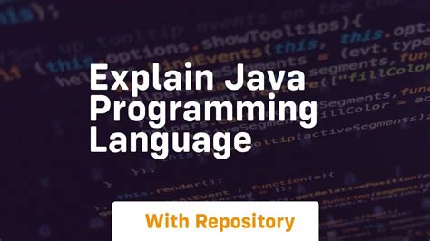 explain about java programming language