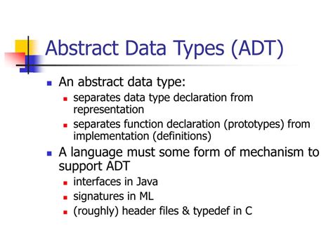 explain abstract data type in ds