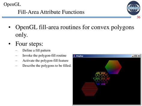explain area fill attributes in computer graphics