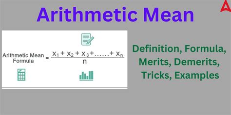 explain arithmetic mean in detail with example