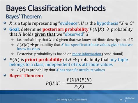 explain bayes classification in data mining