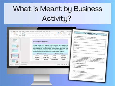 Explain Business Activity