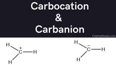 explain carbocation and carbanion