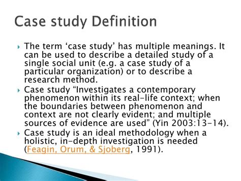 explain case study method in social science research