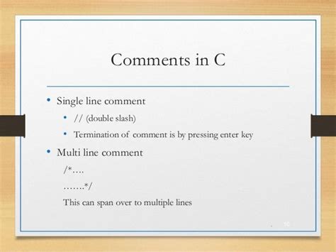explain comments in c programming