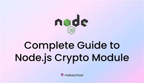 explain crypto module in node js