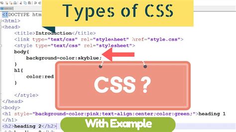 explain css with example