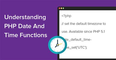 explain date and time function with example in php