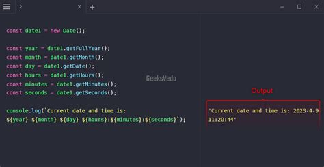 explain date object in javascript with example