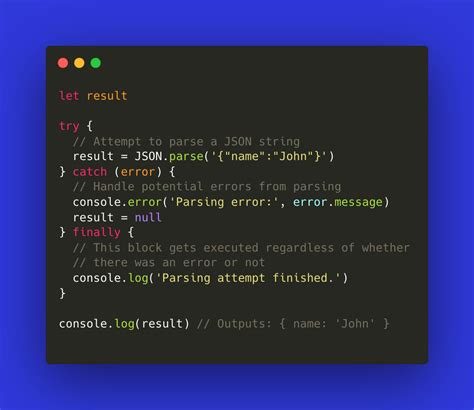 explain error handling mechanism in javascript