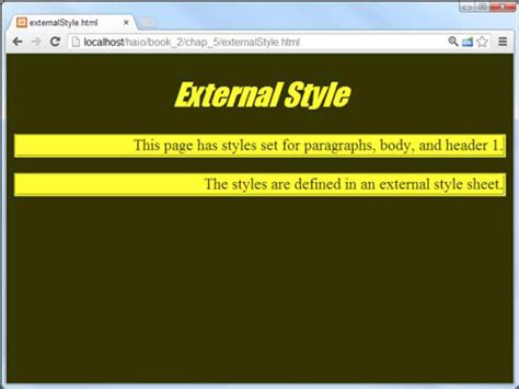explain external style sheet with example
