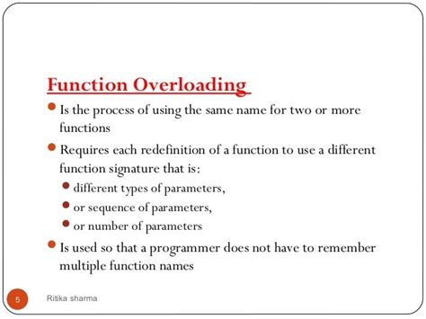explain function overloading in detail