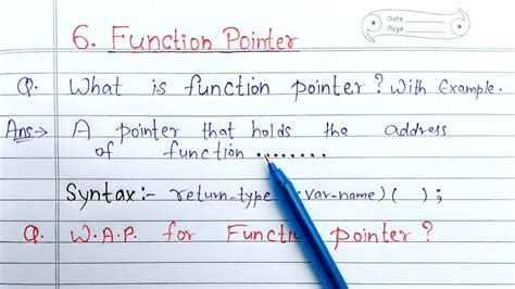 explain function pointer with example