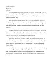 explain how acquiring the loft room changes thea