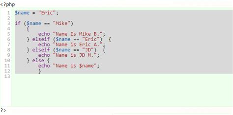 explain if else statement in php with example