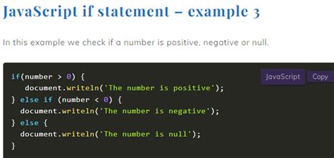explain if statement in javascript