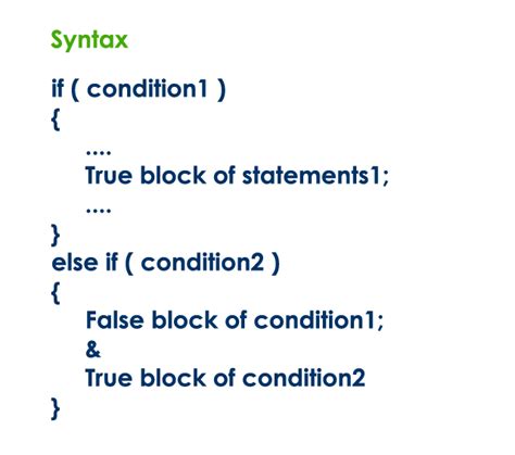 explain if statement with syntax and example pdf