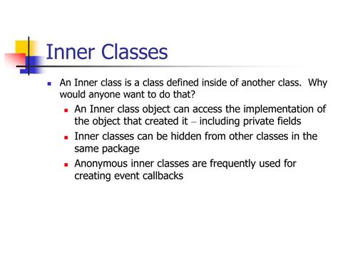 explain inner class with example