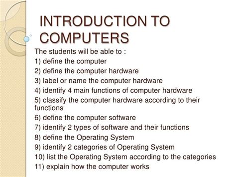 explain introduction to computer