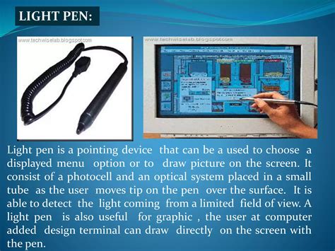 Explain Light Pen Input Device