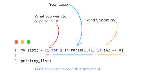 explain list comprehension in python with example
