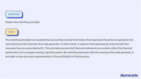 explain matching principle class 11