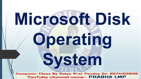 Explain Microsoft Disc Operating System