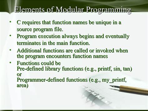 explain modular programming in c