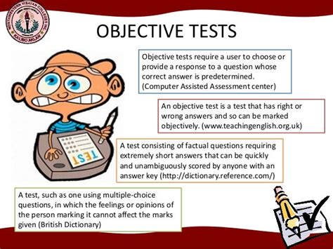 explain objective test