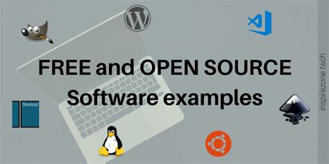 explain open source software and free software with example