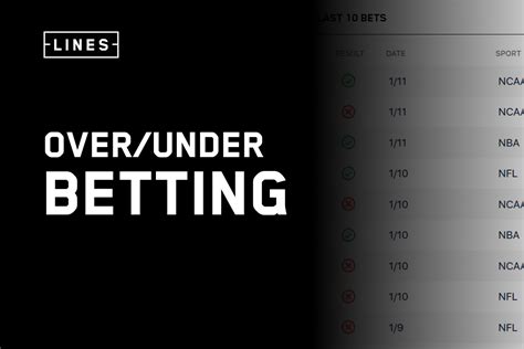 explain over and under in sports betting
