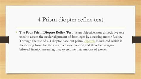 Explain Prism Diopter