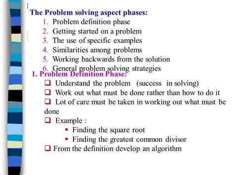 explain problem solving aspects in c