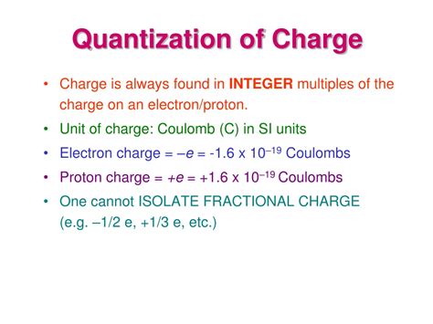 explain quantization of charge class 10