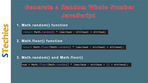 explain random function in javascript with example