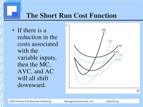 Explain Short Run Cost Function