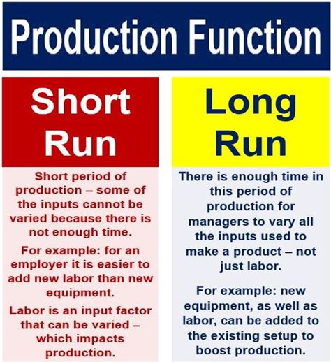 Explain Short Term Production Function