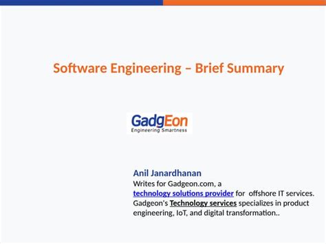 explain software engineering in brief