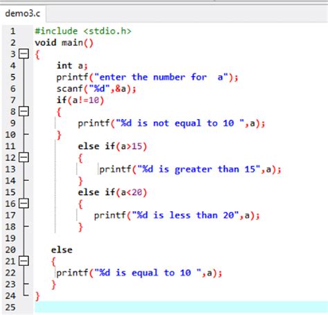 explain statements in c