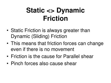 explain static and dynamic friction