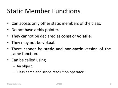 explain static member function with example
