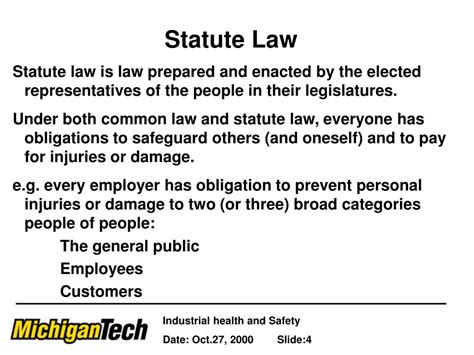 Explain Statute Law With Example