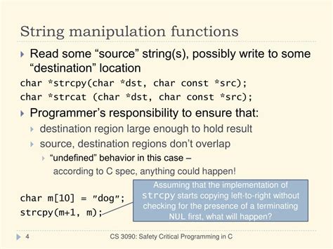 explain string manipulation functions in c with examples