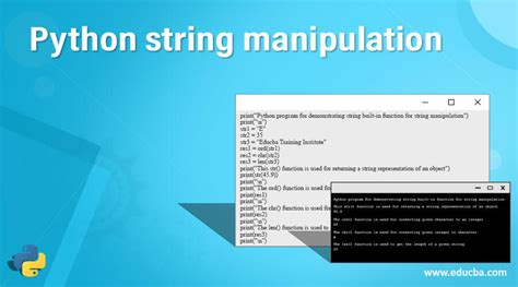 explain string manipulation in python