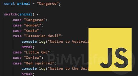 explain switch statement with example in javascript