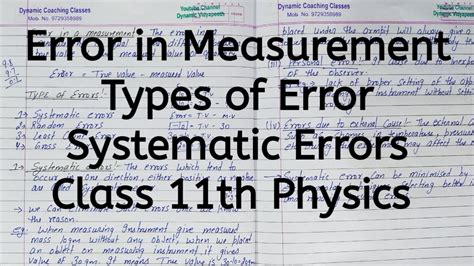 explain systematic error class 11