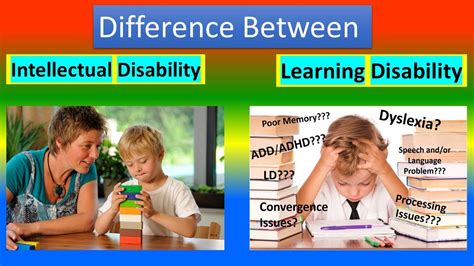 explain the difference between a cognitive disability and a learning disability
