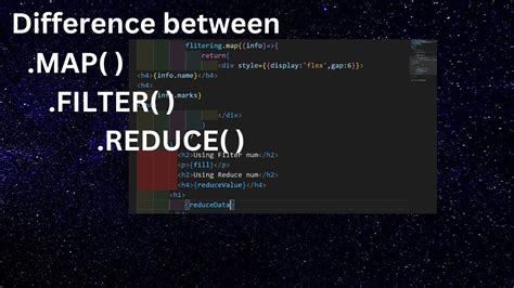 explain the difference between map filter and reduce