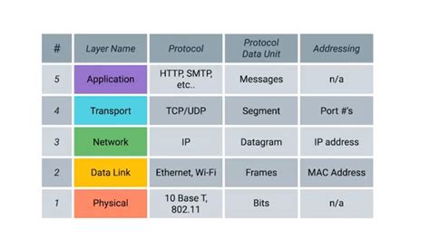 explain the five main network models quizlet