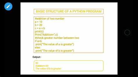 explain the general structure of a python program